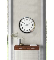 River World Duvar Saati Metal Standart Elegance Krom 40 cm
