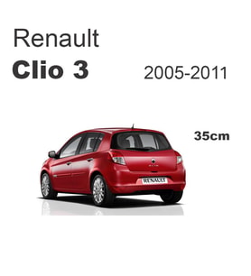 Clio 3 Arka Cam Silecek Kolu ve Süpürgesi 7701059392 M127