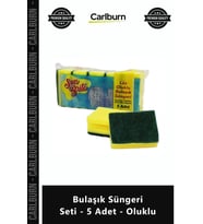 Özel Üretim Ergonomik Mutfak Temizliği Dayanıklı Ovucu Yüzey Bulaşık Süngeri Seti 5 Adet Oluklu