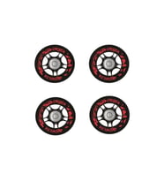 Delta 64 mm Silikonlu Rulmanlı 4 Adet Paten Tekerleği Seti