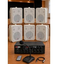 Lastvoice Large Paket-5 Hoparlör ve Anfi Anons Ses Sistemi Seti