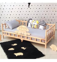 Markaawm Sevimli Figürlü 90 x 190 Montessori Yatak Çocuk Karyola 90X200 (Karışık)