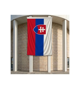 Slovakya Bayrağı 140gr Premium Raşel Kumaş 200x300 cm