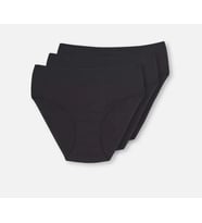 3 lü Paket Dagi Bayan Yüksek Bel Slip Külot 5104KC (Siyah)