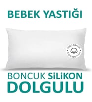 Antialerjik Bebek Yastığı Boncuk Silikon Yastık 35x45 Cm 225 gram%100 Pamuklu Kılıf