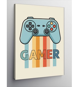 Kanvas Tablo Gamer Kontrolcü Deseni