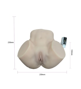 Censan 23CM Titreşimli Süper Realistik Kalça Mastürbatör