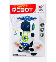 Robot 20 cm Pervaneli Işıklı ve Müzikli Dans Eden Çarp Dön robot
