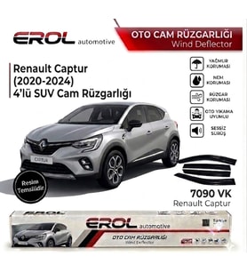 Renault Captur (2020-2024) 4'lü Mugen Cam Rüzgarlığı