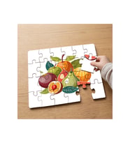 Meyveler Fruits Tasarımlı 24 Parça Ahşap Çocuk Puzzle MPK0966