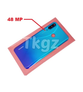 Tkgz Huawei Uyumlu P30 Lite Arka Pil Batarya Kapağı ( Kamera Lensli 48 MP) MAVİ