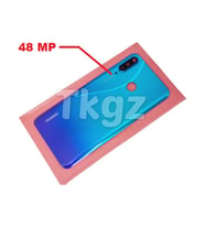 Tkgz Huawei Uyumlu P30 Lite Arka Pil Batarya Kapağı ( Kamera Lensli 48 MP) MAVİ