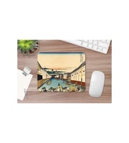 Hokusai Nihonbashi Bridge In Edo 17 X 21 Cm Mouse Pad
