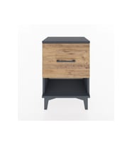 Arges Komodin Tek Çekmeceli 44x30x64 Antrasit-Çam