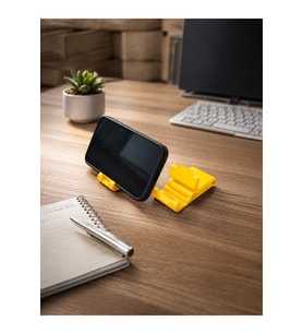 3Dmarketi 3’ü 1 Arada Mini Telefon Tutucu Anahtarlık Charm – Sarı 3,5 × 7 × 1 cm