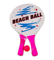Beach Ball Tahta Raket - 3394 - Pembe (Lisinya)