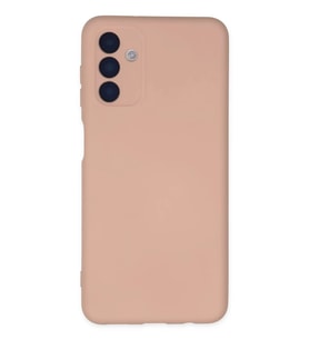 Galaxy A04S Kılıf Nano içi Kadife Silikon - Pudra