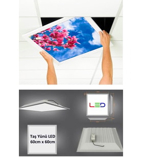 Asma Tavan Led-60cmx60cm-sıva Altı-54w-6500k-led Panel-led Armatür-60x60 Taş Yünü Asma Tavan Ledi-a+