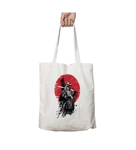 Star Wars Mandalorian Samurai iki Tarafı Kalıcı Baskılı Yıkanabilir Çanta