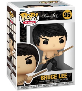 Funko Pop! Icons: Bruce Lee - (Dynamic) - Koleksiyon Vinil Figürü - Hediye Fikri - Resmi Ürünler - F (Krem)