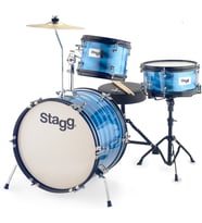 STAGG TIM JR 3/16B BL 3 PARÇA ÇOCUK AKUSTİK DAVUL SETİ MAVİ