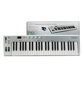 Nemesis 49MIDI 49 Tuşlu MIDI Klavye Kontrolcü  Dokunma Hassasiyetli Tuşlar DAW Yazılımları ile Tam Uyum Tak-Çalıştır USB Bağlantısı