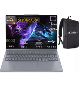 Lenovo Thinkbook 16P G6 Adr Ryzen 9 8940HX 21U00014TX-K14 96GB 4tb RTX5060 8gb Freedos 16" 240Hz Wqxga Notebook