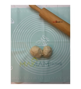 Yüksek Kaliteli Silikon Hamur Açma Matı 45x65cm, Su Yeşili