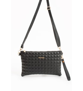 Sanmorris Kadın Suni Deri Siyah Mat Ayarlanabilir Çapraz Ve El Askılı Portföy, Clutch Çanta