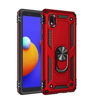 Samsung Galaxy A01 Core Kılıf Sofya Yüzüklü Silikon Kapak - Kırmızı