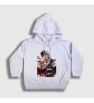 Presmono Unisex Çocuk Beyaz Ryu And Ken Oyun Street Fighter Kapüşonlu Sweatshirt 326747tt