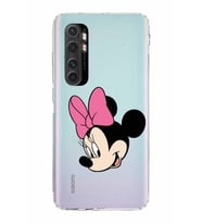 Xiaomi  Mi Note 10 Lite  Kamera Korumalı Kapak Minnie Mouse Tasarımlı Şeffaf  Kılıf