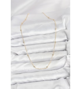 Northcity CM 14K Gold Renk Minik Top Zincirli Kadın Kolye 5886