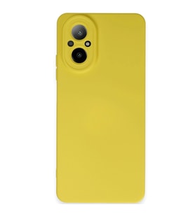 Realme 12 Lite Kılıf Nano İçi Kadife Silikon - Sarı
