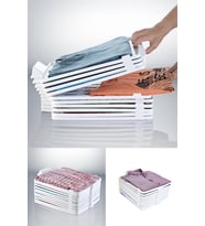 5 Adet Plastik T-shirt Düzenleyici Gömlek Elbise Dolap Organizer