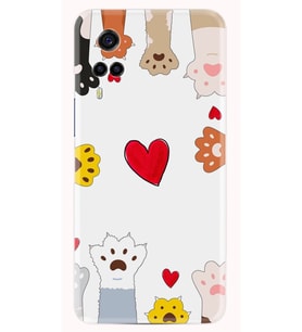 Vivo Y53s Kılıf Resimli Desenli Silikon Platinium Series Kedilerin Aşkı 1903