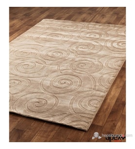 Apex Halı Flat 9756 Beige El Dokuma Modern Salon Halısı (Bej)