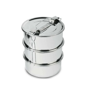 3 Lü Paslanmaz Çelik Sefer Tası 12x6 cm