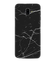 Samsung J6 Plus J7 Prime J7 Pro M20 Kılıf Desenli Silikon Siyah Mermer 1299