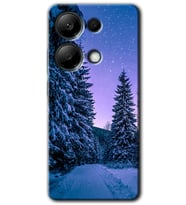 Redmi Note 13 Pro 4G Kılıf HD Desen Baskılı Kılıf - Kış Manzarası