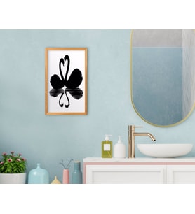 BK Home Banyo Dekoratif Retro Ahşap Tablo-6