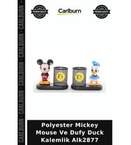 Özel Üretim Dekoratif Masaüstü Çocuk Çizgi Film Polyester Mickey Mouse Ve Dufy Duck Kalemlik Alk2877
