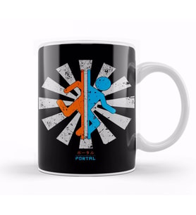 Portal Retro Japanese Kupa Bardak Porselen