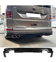 Vw Transporter T6 ABT Arka Ek Plastik Siyah Difüzör Arka-bodykit-ek-karlık