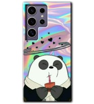 Galaxy S24 Ultra Kılıf HD Desen Baskılı Kılıf - Milkshake Panda