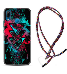 Huawei P20 Lite Mate 10 20 Lite Pro P40 Lite KılıfBoyun Asklı Rasta Silikon Down 1719