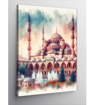 Kanvas Tablo Sultan Ahmet Camii Ve Havuz
