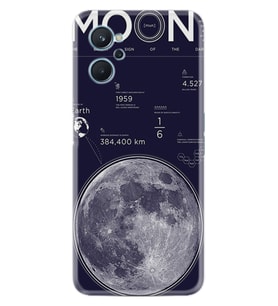 9i Kılıf Resimli Desenli Baskılı Silikon Moon info 1424