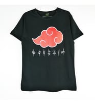Naruto Shippuuden - Akatsuki Bulut Tişört (Siyah)