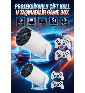 Full HD 8 GB Ayaklı Çift Kollu 4K Video Oyun Konsolu Taşınabilir